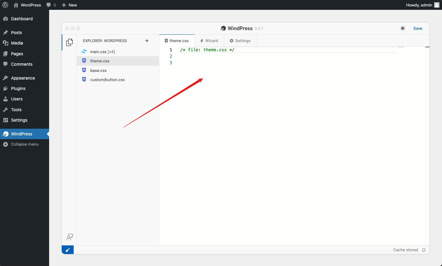 Edit the file content