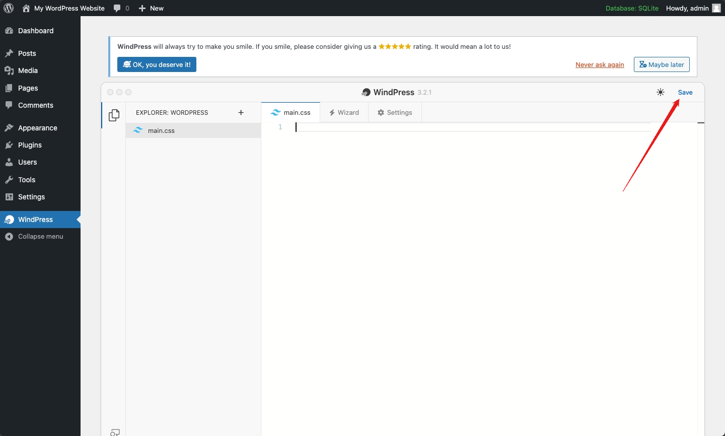 Update the main.css file