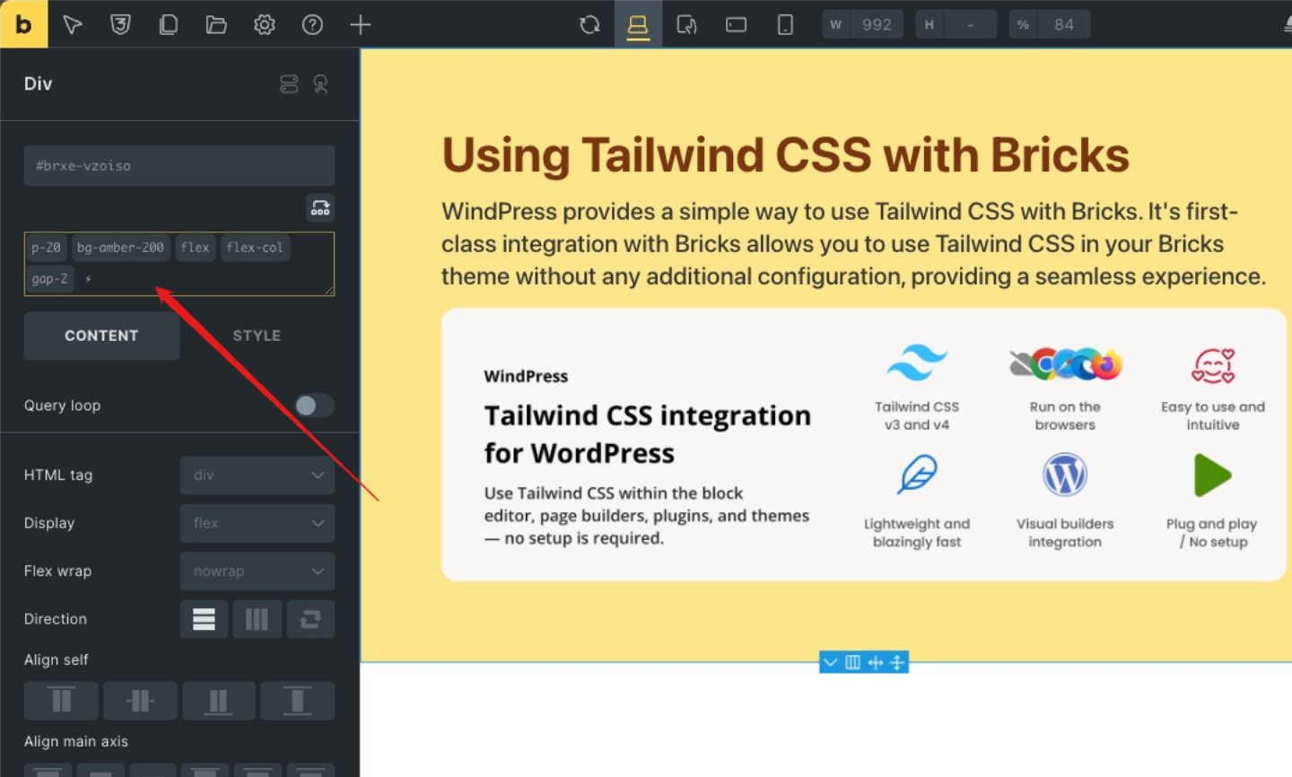 Plain Classes input field