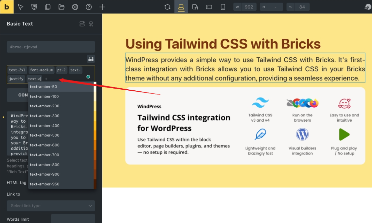 Autocomplete class names