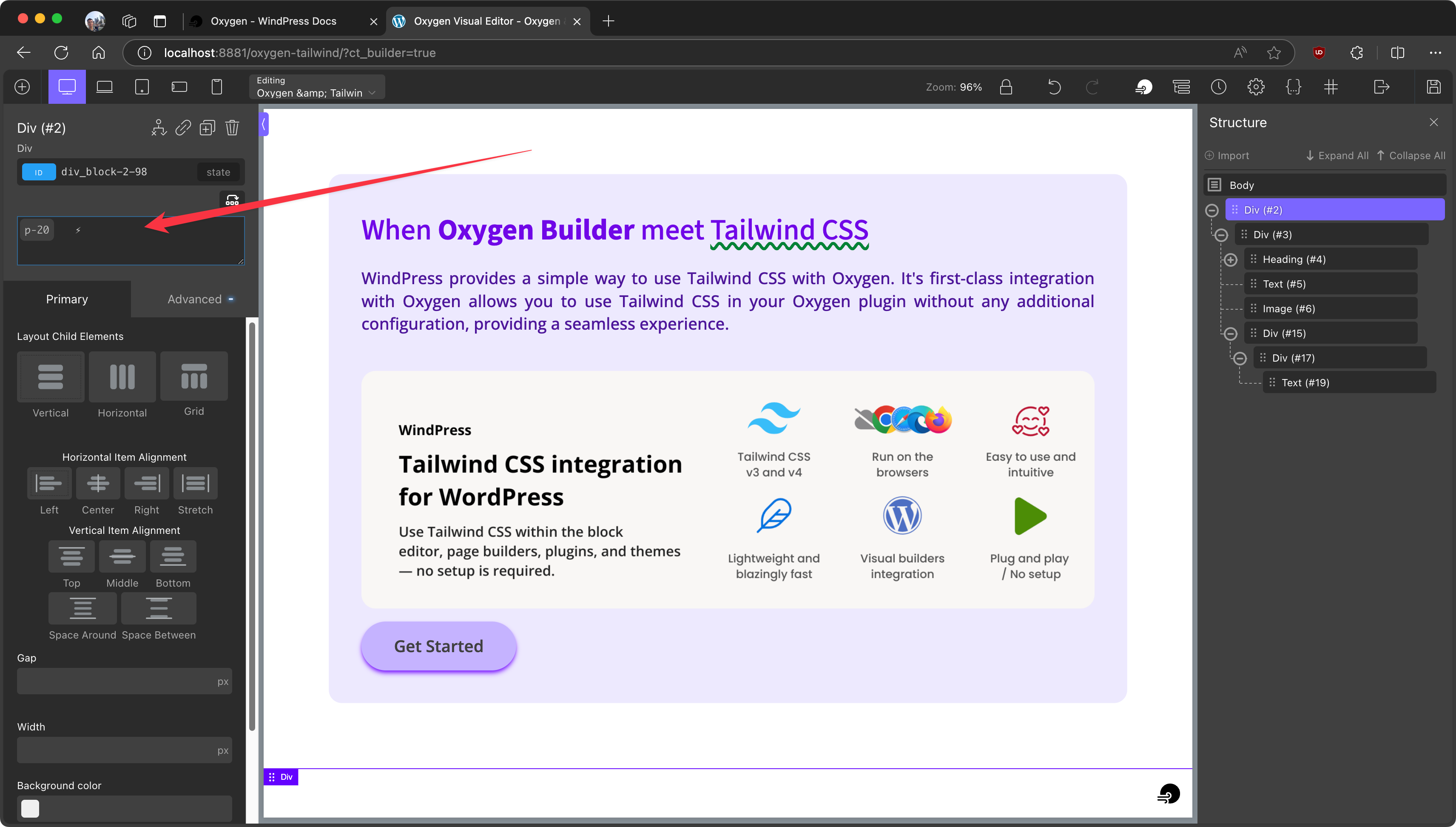Plain Classes input field